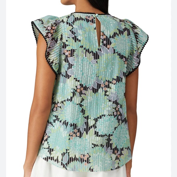 Kate Spade Dahlia Bloom Burnout Top - Picture 2 of 8